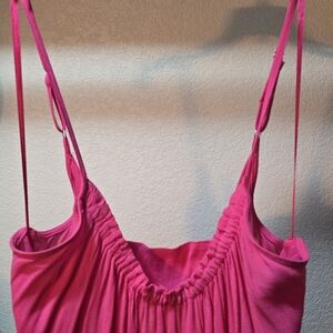 Lovestitch Vibrant Pink Gathered Dress